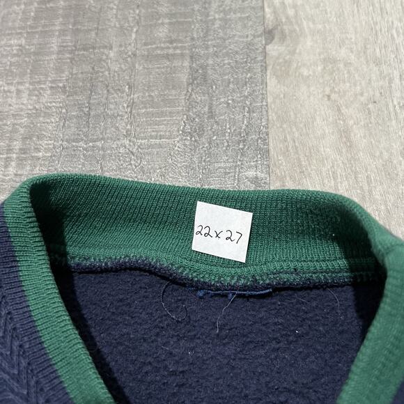 VTG Southern Illinois University Navy Blue 90s Pull Over College Sweatshirt Sz L - Picture 4 of 4